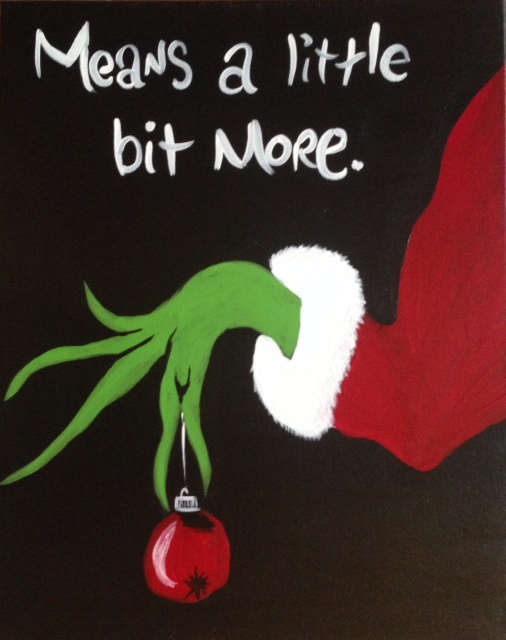 506x640 Paint N' Cheers - Grinch Painting