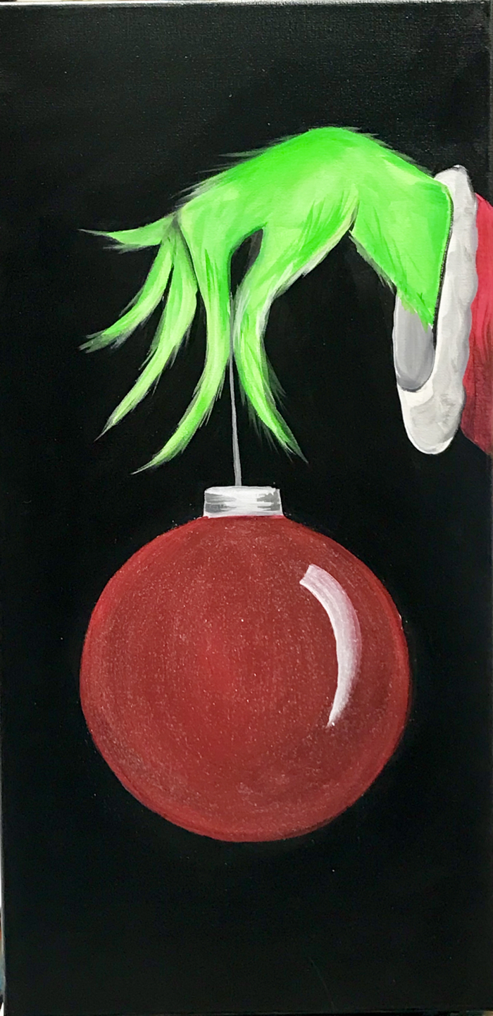700x1443 Sip And Paint The Grinch - Grinch Painting