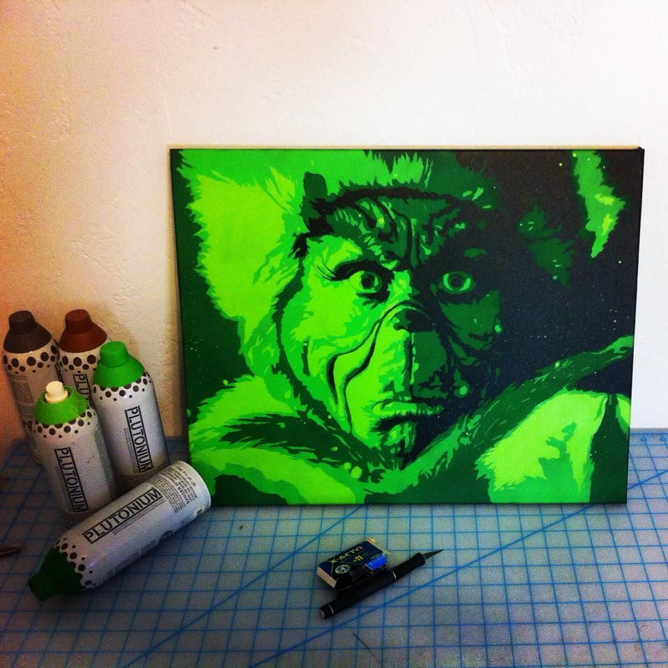 960x960 The Grinch - Grinch Painting