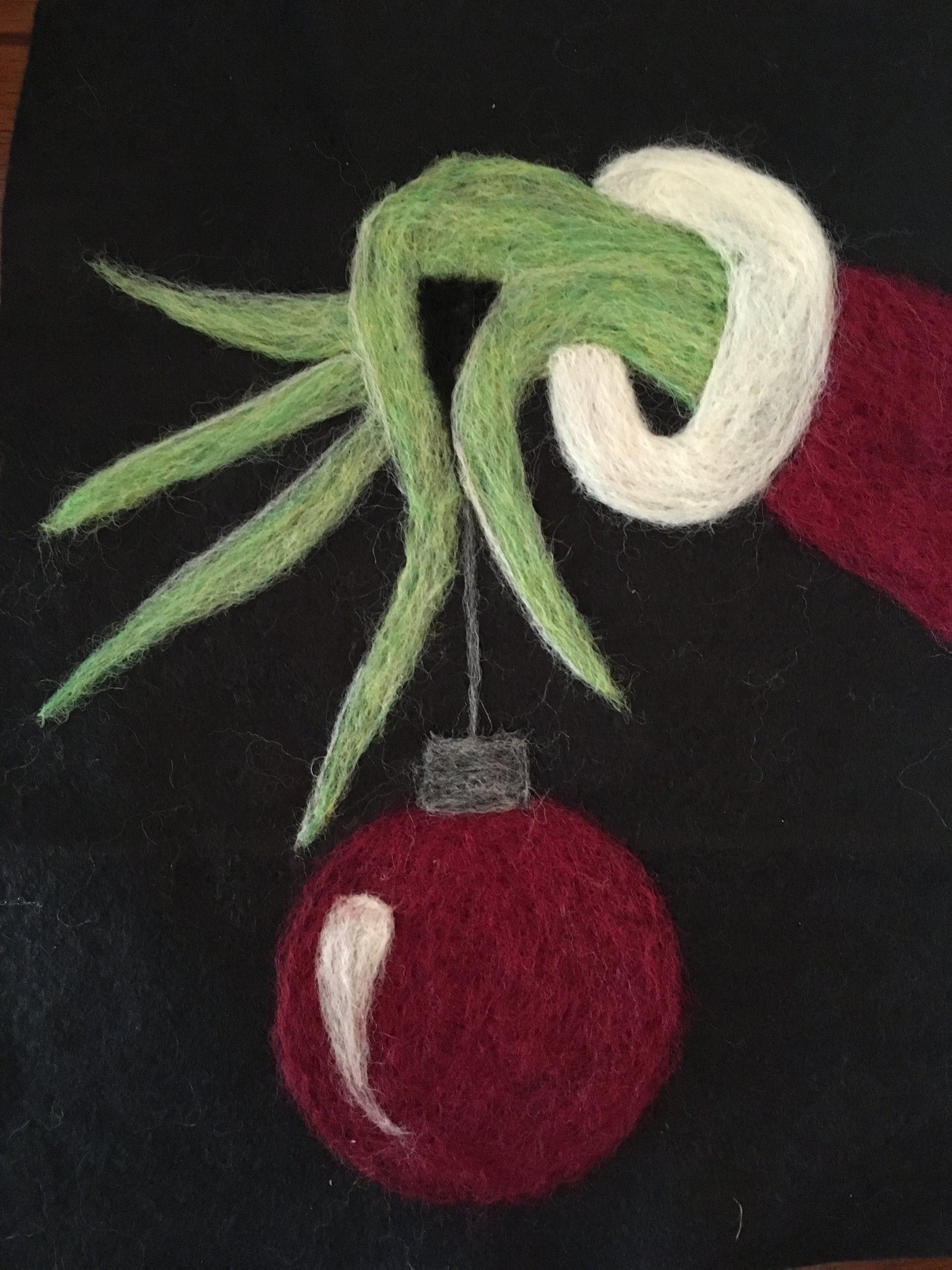 1536x2048 Wool Painting Grinch Bramblecroftfarm - Grinch Painting