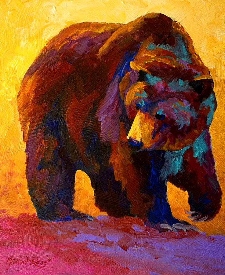 737x900 My Fish - Grizzly Bear Painting