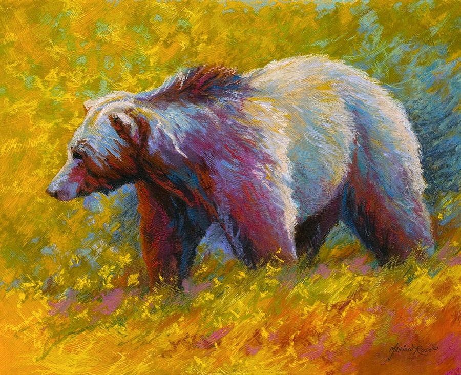 900x732 The Wandering One - Grizzly Bear Painting