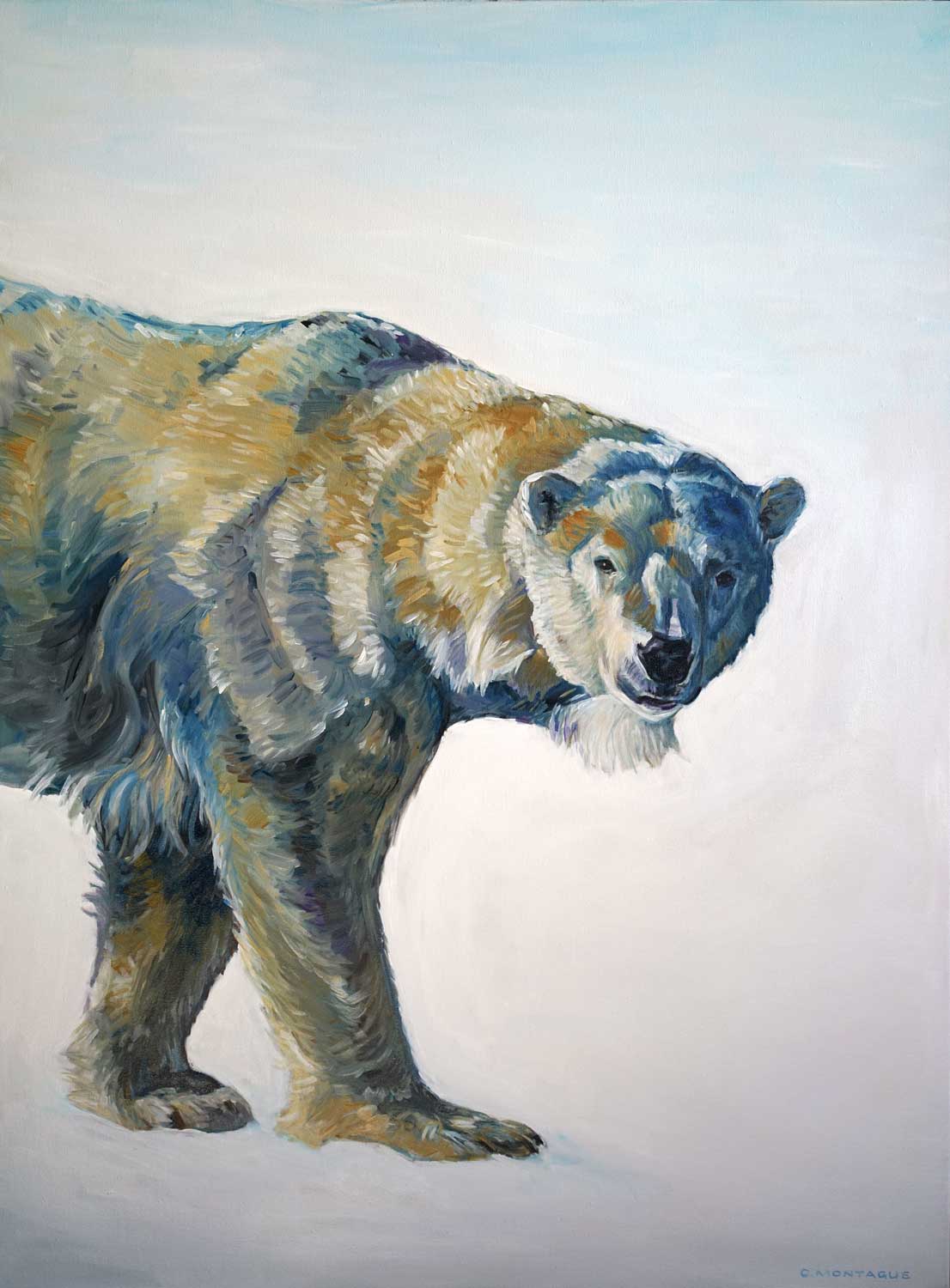 1106x1500 New Bear Painting For International Polar Bear Day Canvas And Camera - Grizzly Bear Painting Canvas