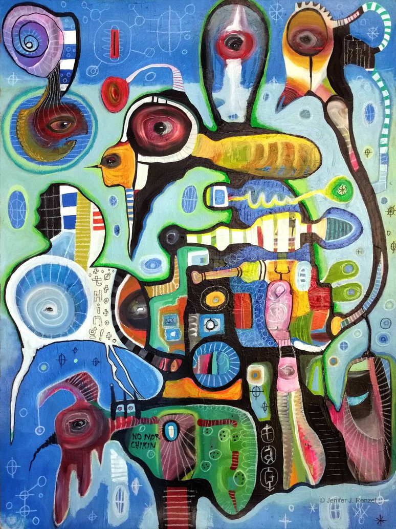 774x1033 Outsider Art Acid Grocery Store Ride By Bugatha1 - Grocery Store Painting