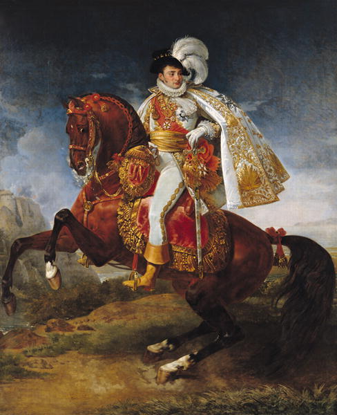 488x600 Equestrian Portrait Of Jerome Bonaparte Painting Baron Antoine - Gros Painting
