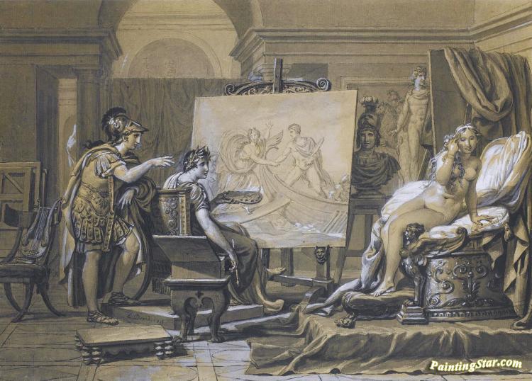 750x538 Alexander, Apelles And Campaspe Artwork By Antoine Jean Gros Oil - Gros Painting