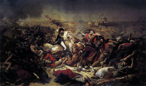500x296 The Battle Of Abukir 1806 Painting Antoine Jean Gros Oil Paintings - Gros Painting