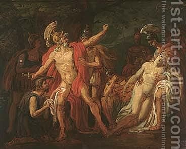 368x294 The Death Of Patroclus Antoine Jean Gros Reproduction 1st Art - Gros Painting