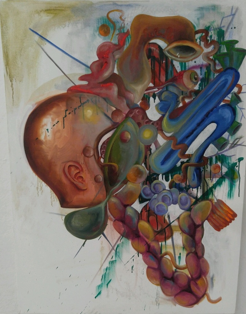 800x1020 Grotesque By Maria Guzman - Grotesque Painting