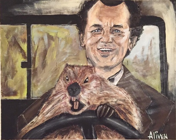 574x458 Groundhog Day - Groundhog Day Painting
