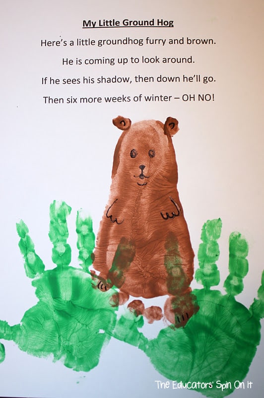 532x800 Groundhog Day Ideas For Preschoolers And Toddlers - Groundhog Day Painting