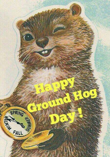 450x640 Groundhog Day Painted Rock Idea Rock Painting Ideas - Groundhog Day Painting