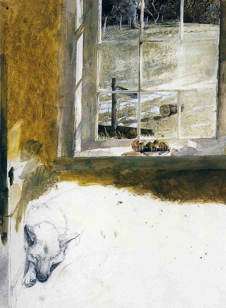 751x1024 Groundhog Andrew Wyeth. Andrew Wyeth Andrew - Groundhog Day Painting