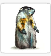 210x230 Groundhog Painting Amp Mixed Media Stickers Redbubble - Groundhog Painting