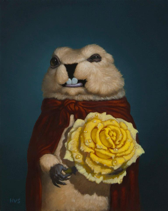650x813 Henry Schreiber - Groundhog Painting