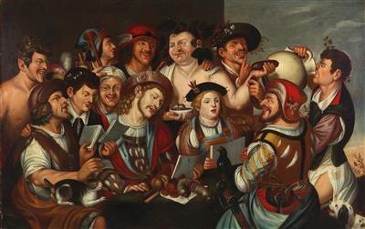 400x252 Old Master Paintings - Group Of People Painting