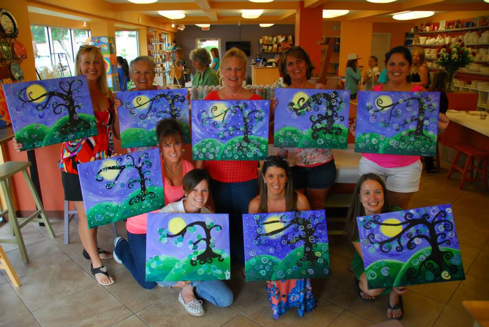 960x643 Canvas Picasso's Palette - Group Painting