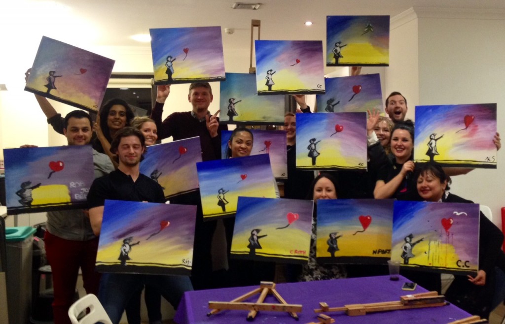 1024x658 Corporate Events - Group Painting