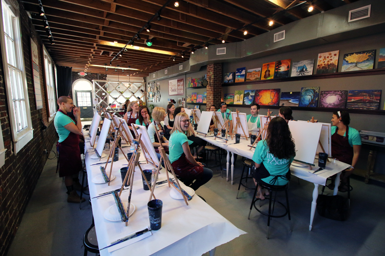 750x500 Group Event Painting With A Twist Live For Today Foundation - Group Painting