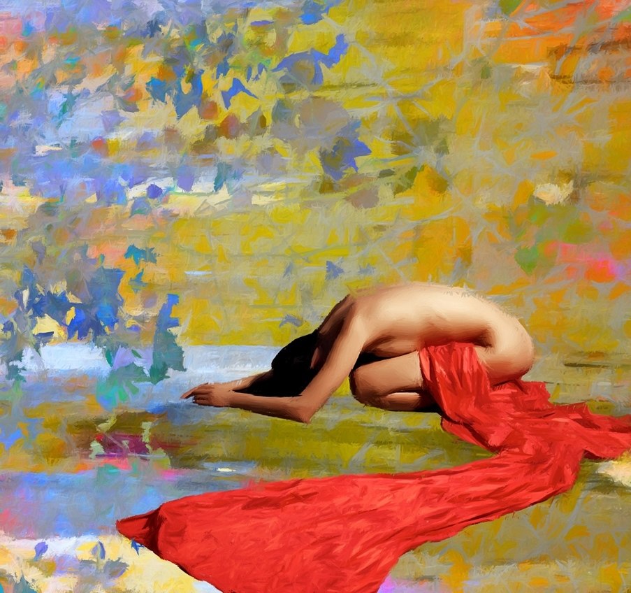 903x848 Buy 56figure88 Handmade Painting By Community Artists Group. Code - Group Painting