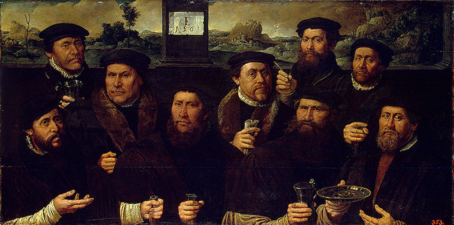 912x453 Group Portrait Of The Amsterdam Shooting Corporation 1561 Painting - Group Portrait Painting