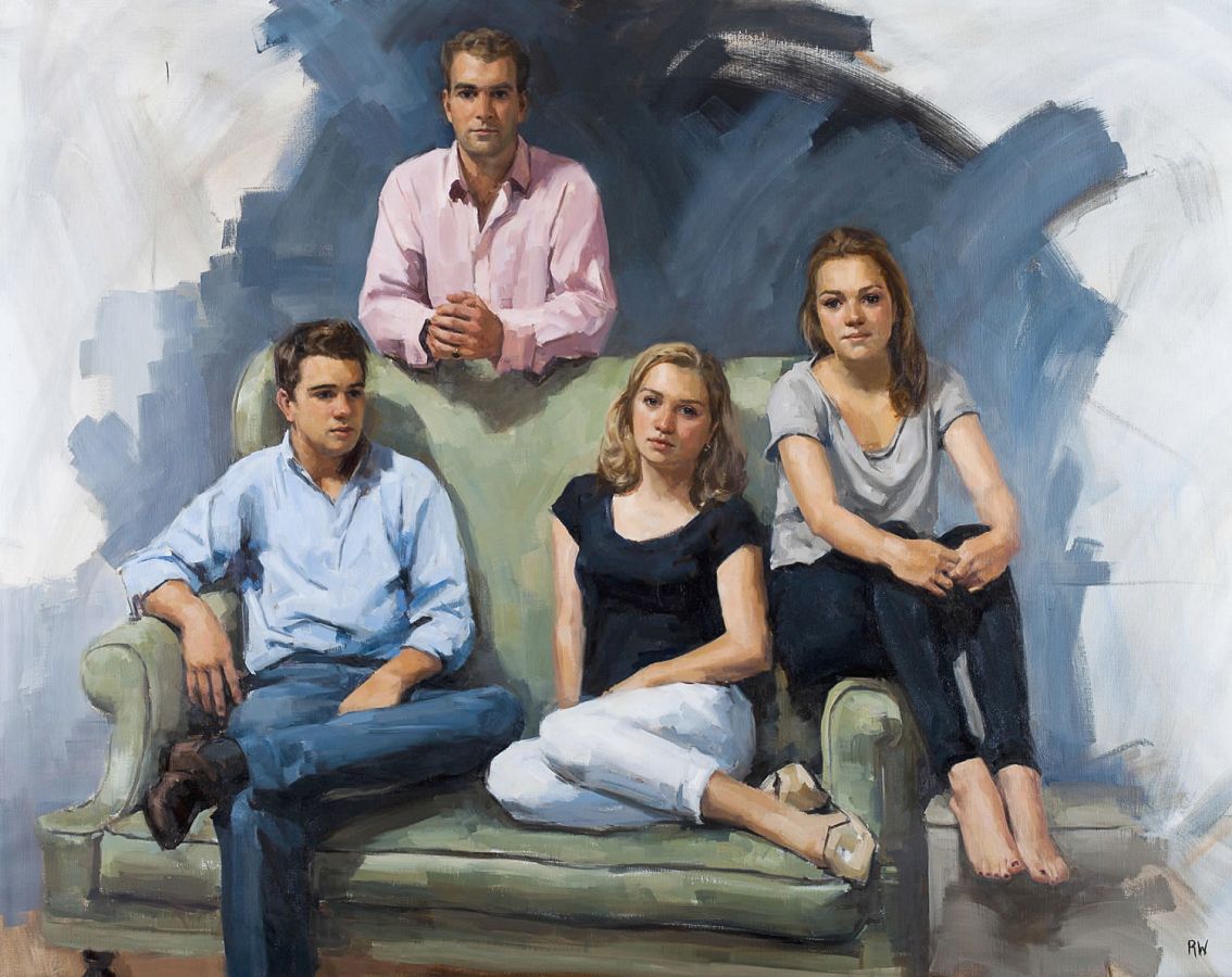 1134x900 Group Portraits Fine Art Commissions - Group Portrait Painting