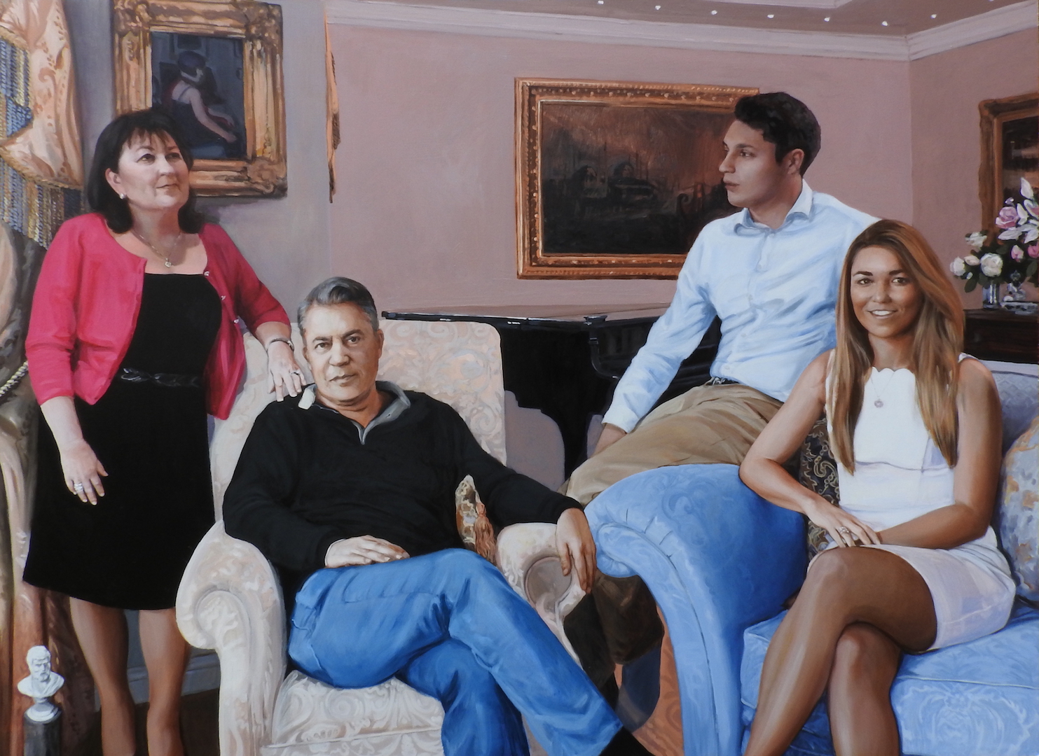 1483x1080 Group Portrait Painting Matt Harvey Art - Group Portrait Painting
