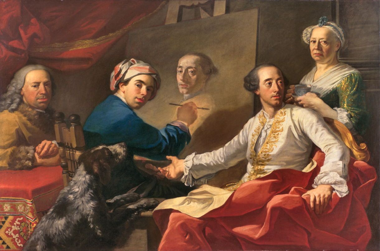 1220x806 Filea Group Portrait, Ca. 1755.jpg - Group Portrait Painting