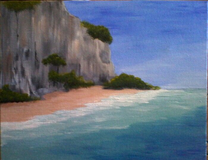 700x541 Beginner Seascape. Grumbacher Acrylic Painting Classes - Grumbacher Painting