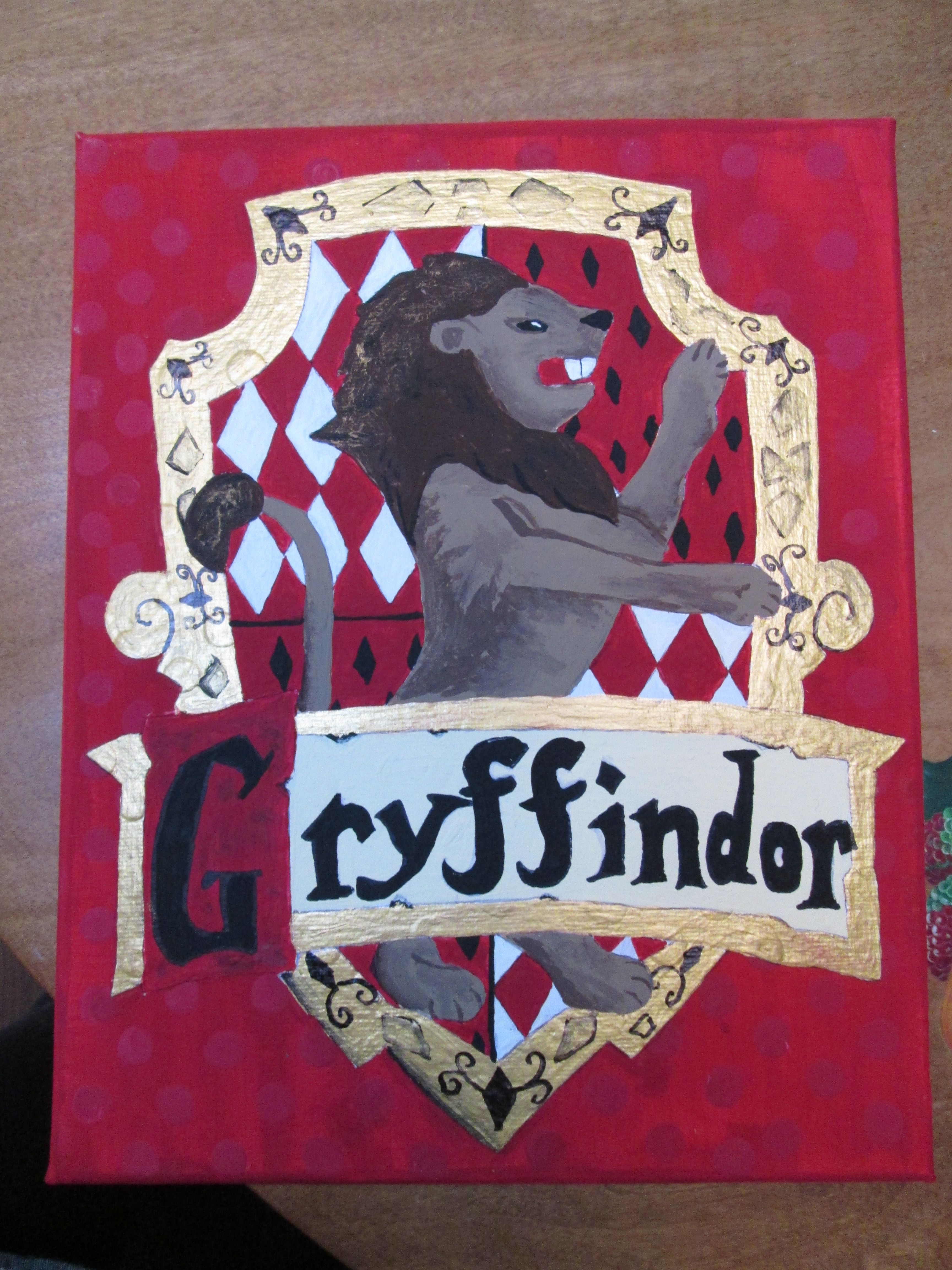 3456x4608 Gryffindor Painting! Creativeness - Gryffindor Painting