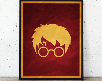 340x270 Severus Snape Painting Print Printable Harry Potter Poster - Gryffindor Painting