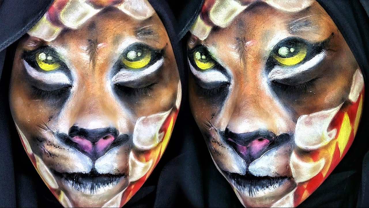 1280x720 Gryffindor Makeup Tutorial The Lion Fx.cat - Gryffindor Painting