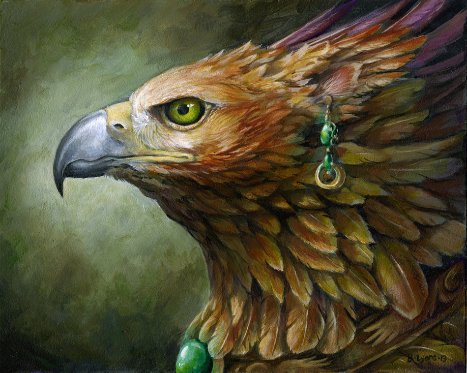 950x758 Featherseeds Akhraiiu - Gryphon Painting