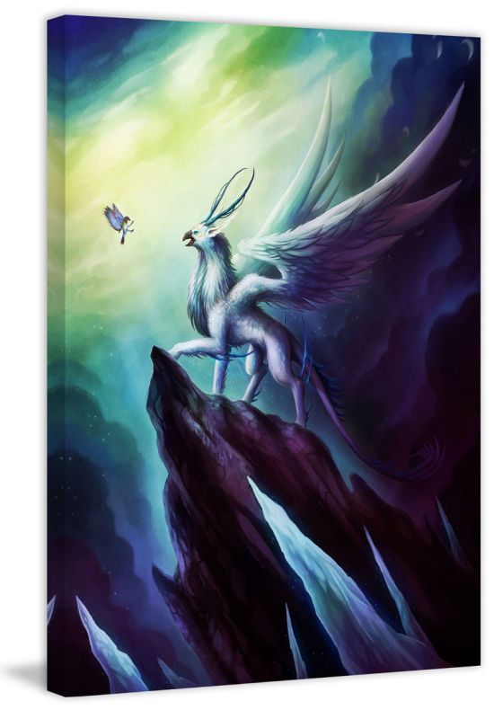 550x800 Marmont Hill Gryphon Painting Print On Canvas Products - Gryphon Painting
