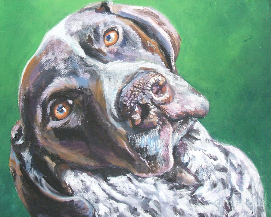 900x719 German Shorthaired Pointer Painting By Lee Ann Shepard - Gsp Painting