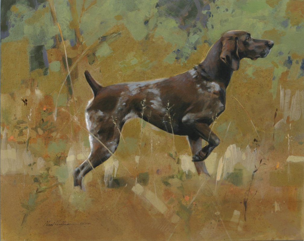 1008x801 German Shorthaired Pointer Art Noel's Blog - Gsp Painting