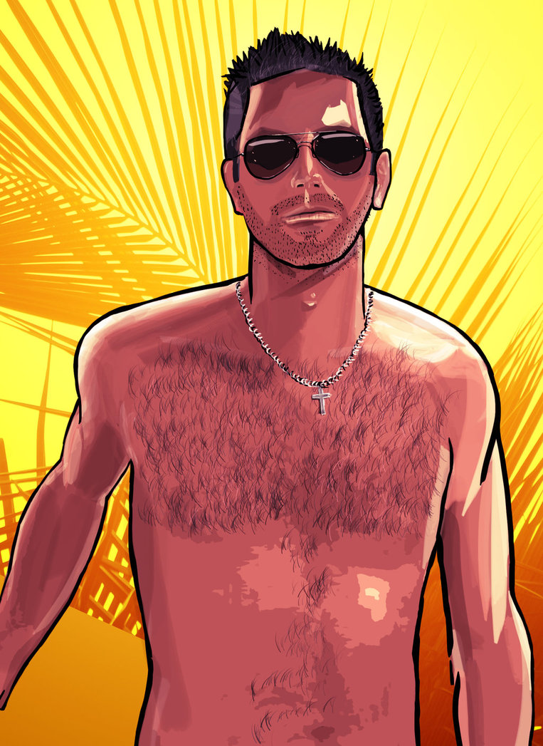 763x1047 Myself In Gta Style Digital Painting By Igormaluf - Gta Painting