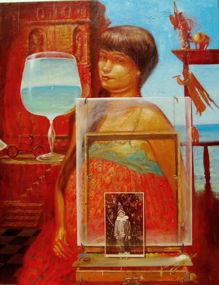 770x1001 Saatchi Art Between The Two Seas Painting By Sergey Roy - Gta Painting