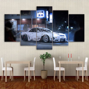 300x300 Nissan Skyline R34 Gtr Wall Picture Modern Painting Poster Art - Gtr Painting