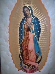 225x300 Our Lady Of Guadalupe'' Virgen De Guadalupe Oil Painting Spanish - Guadalupe Painting