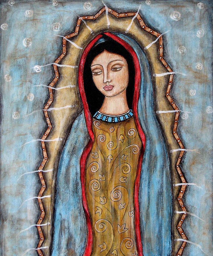 748x900 Virgen De Guadalupe Painting By Rain Ririn - Guadalupe Painting