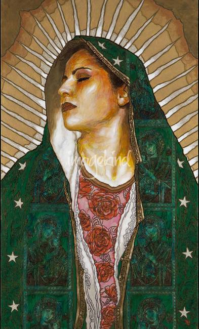 393x650 Virgen De Guadalupe By George Yepes - Guadalupe Painting