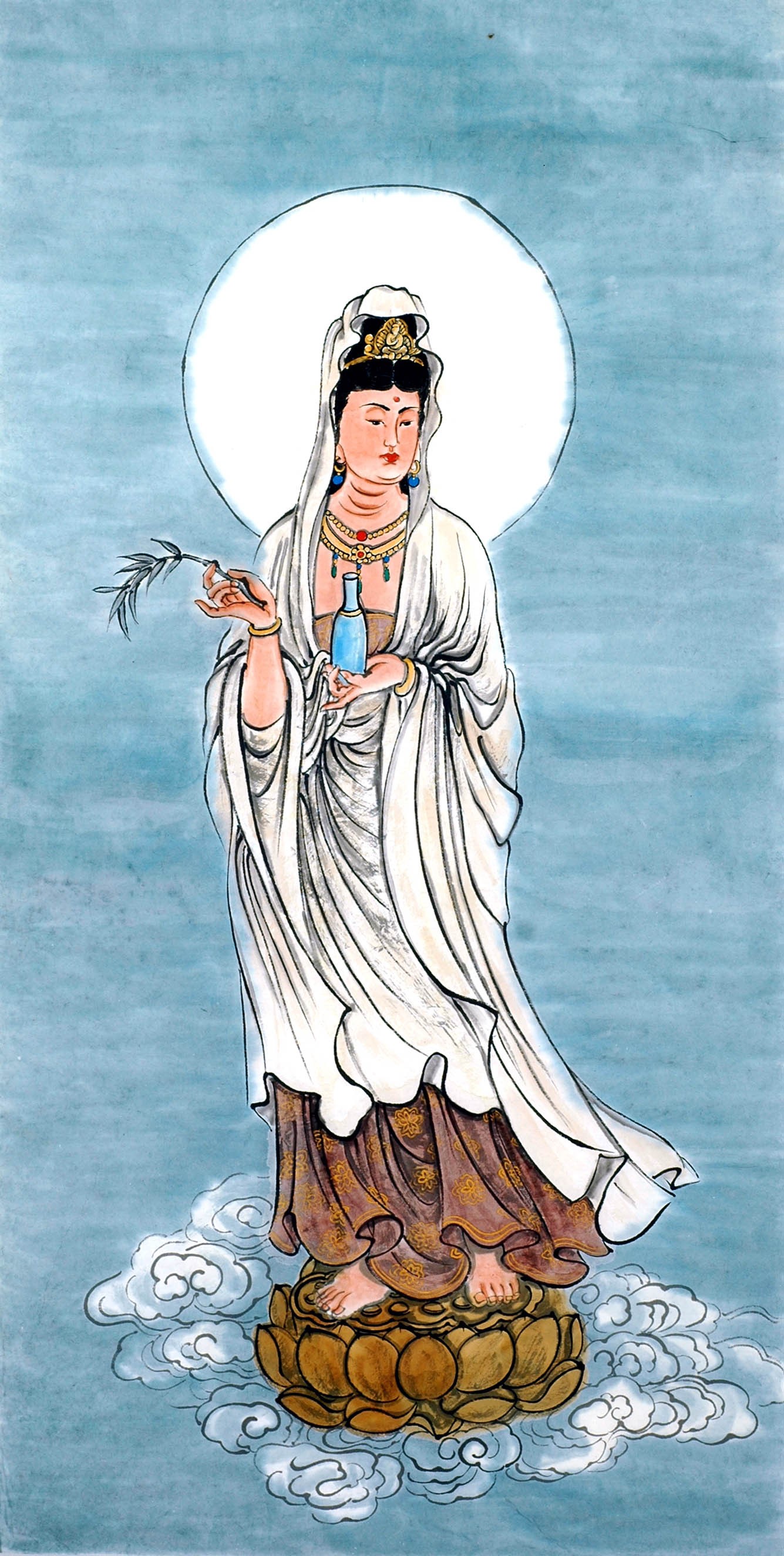 1335x2648 Chinese Guanyin Painting - Guan Yin Painting