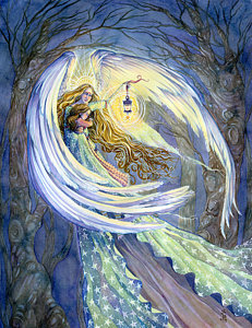 231x300 Guardian Angel Paintings Fine Art America - Guardian Angel Painting