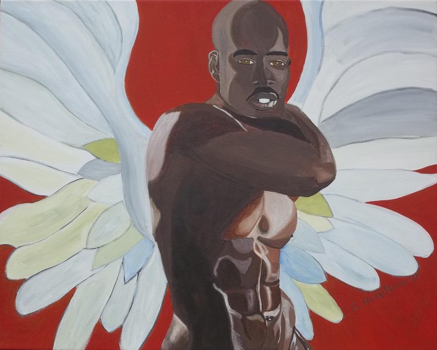 900x722 Guardian Angel Painting By Christine Hamilton - Guardian Angel Painting Artist