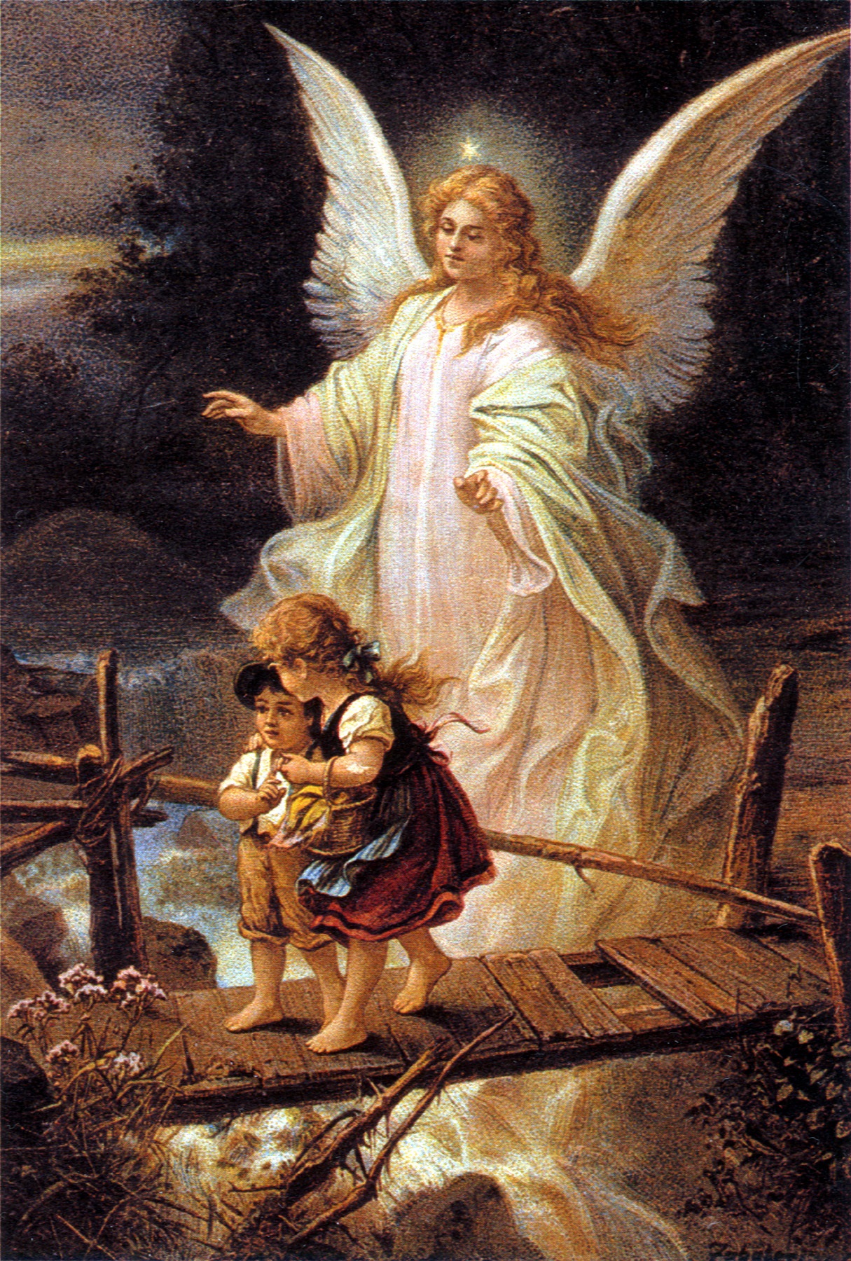 1215x1800 The Story Behind This Famous Guardian Angel Painting Appalachian - Guardian Angel Painting Artist