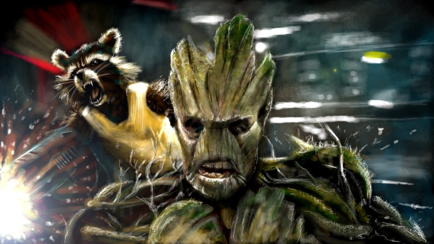 1500x844 Speed Painting Guardians Of The Galaxy - Guardians Of The Galaxy Painting