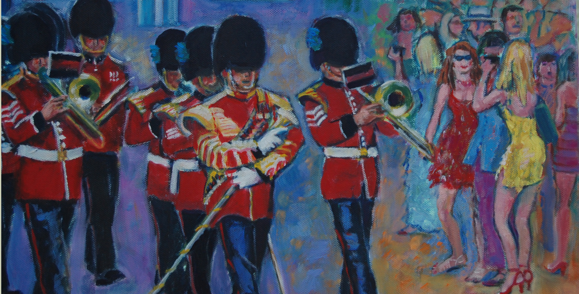 1848x938 New Oil Paintings Completed Volleyball And Irish Guards - Guards Painting