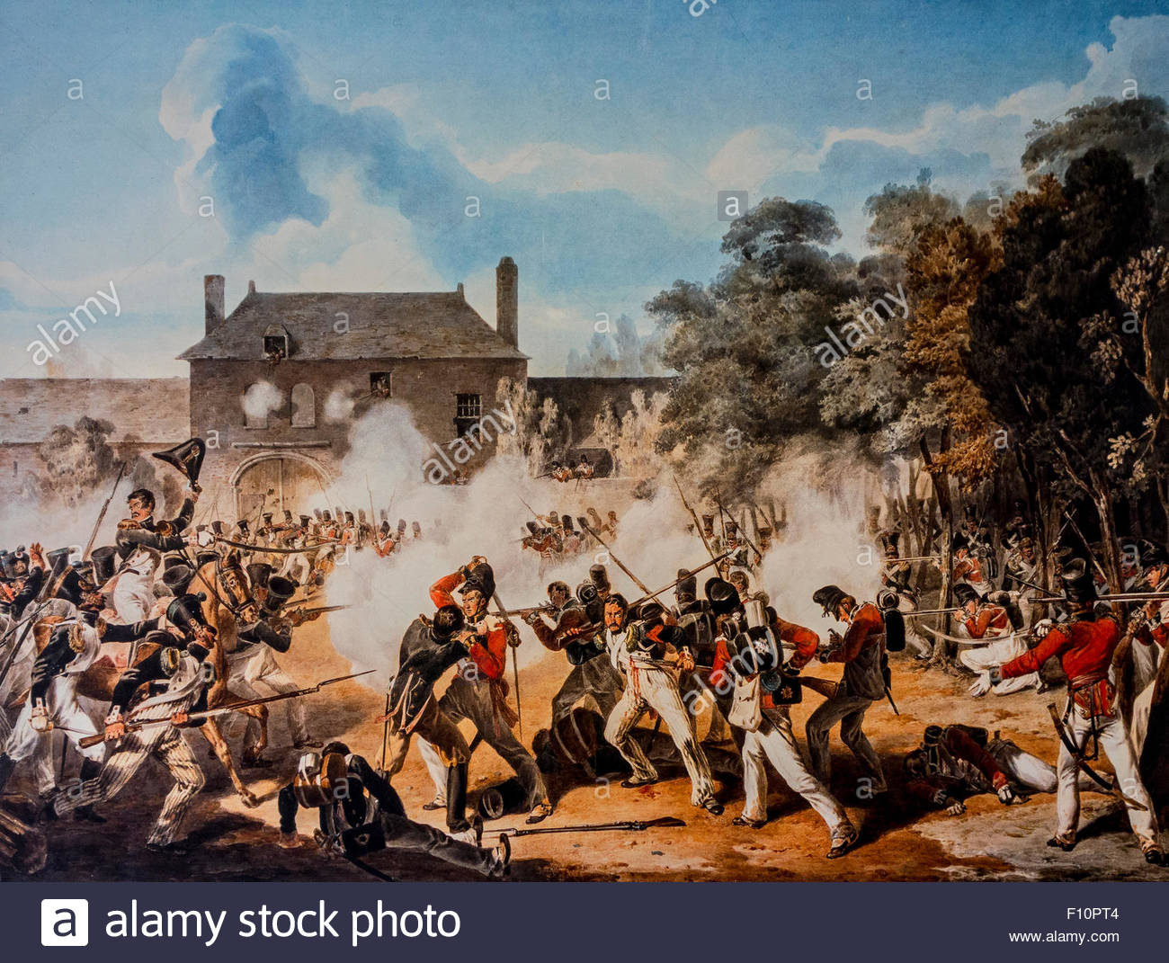 1300x1071 Reproduction Painting Defence By Coldstream Guards - Guards Painting