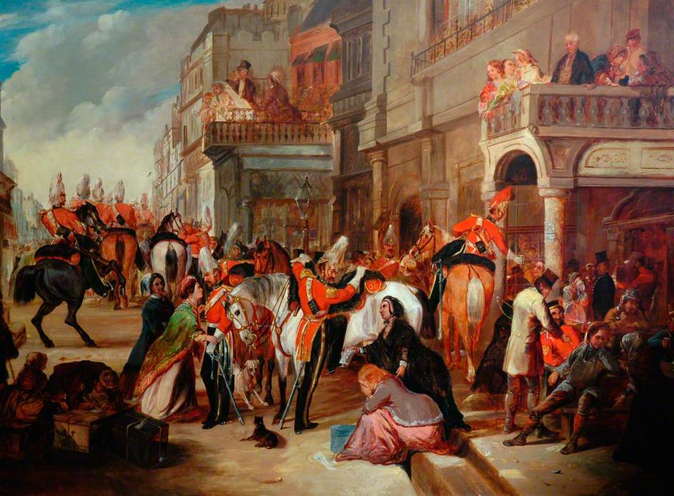 944x695 The Military Museum Of The Royal Dragoon Guards Art Uk - Guards Painting